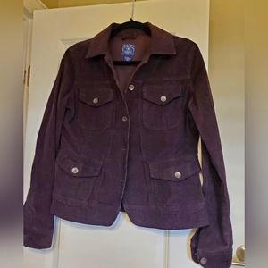 Lucky Brand Corduroy chocolate Brown Button Down Jacket Size M